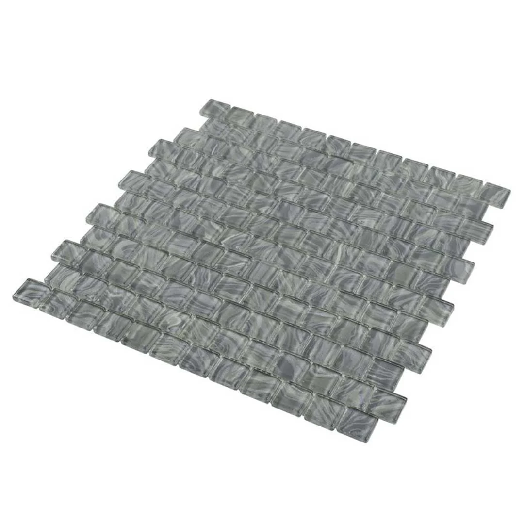High Tide Grey, 1" x 1" - Glass Tile - Image 2