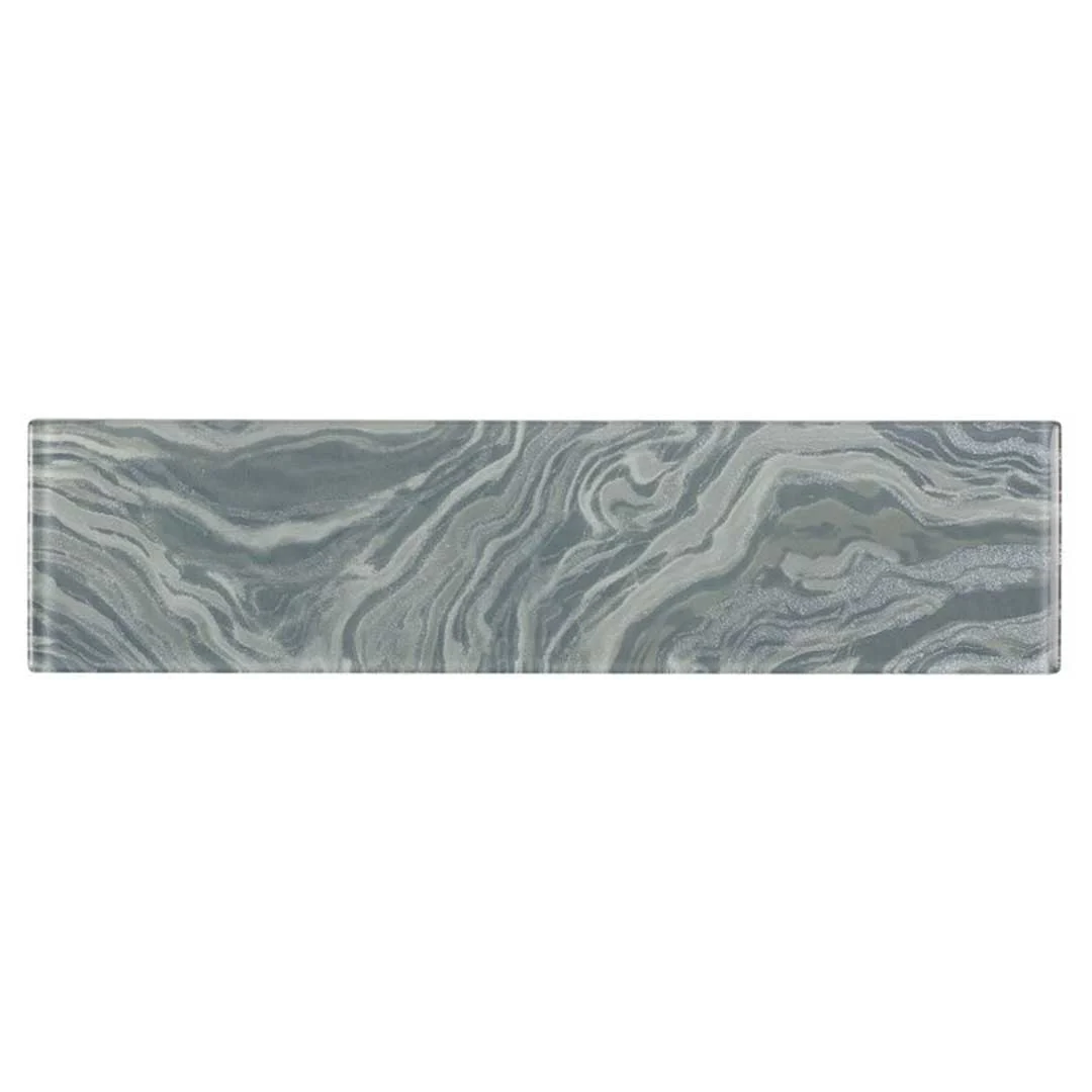 High Tide Grey, 3" x 12" - Glass Tile