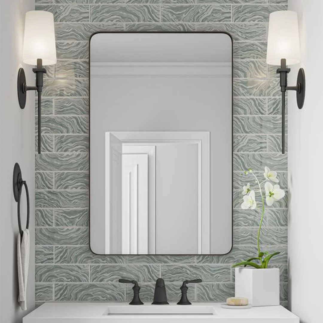 High Tide Grey, 3" x 12" - Glass Tile - Image 2