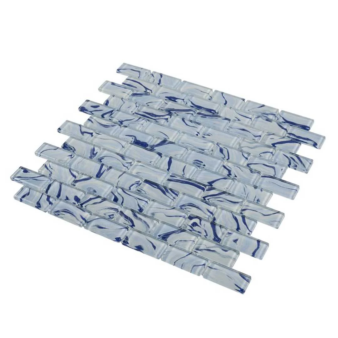 High Tide Sky Blue, 1" x 2" - Glass Tile - Image 2