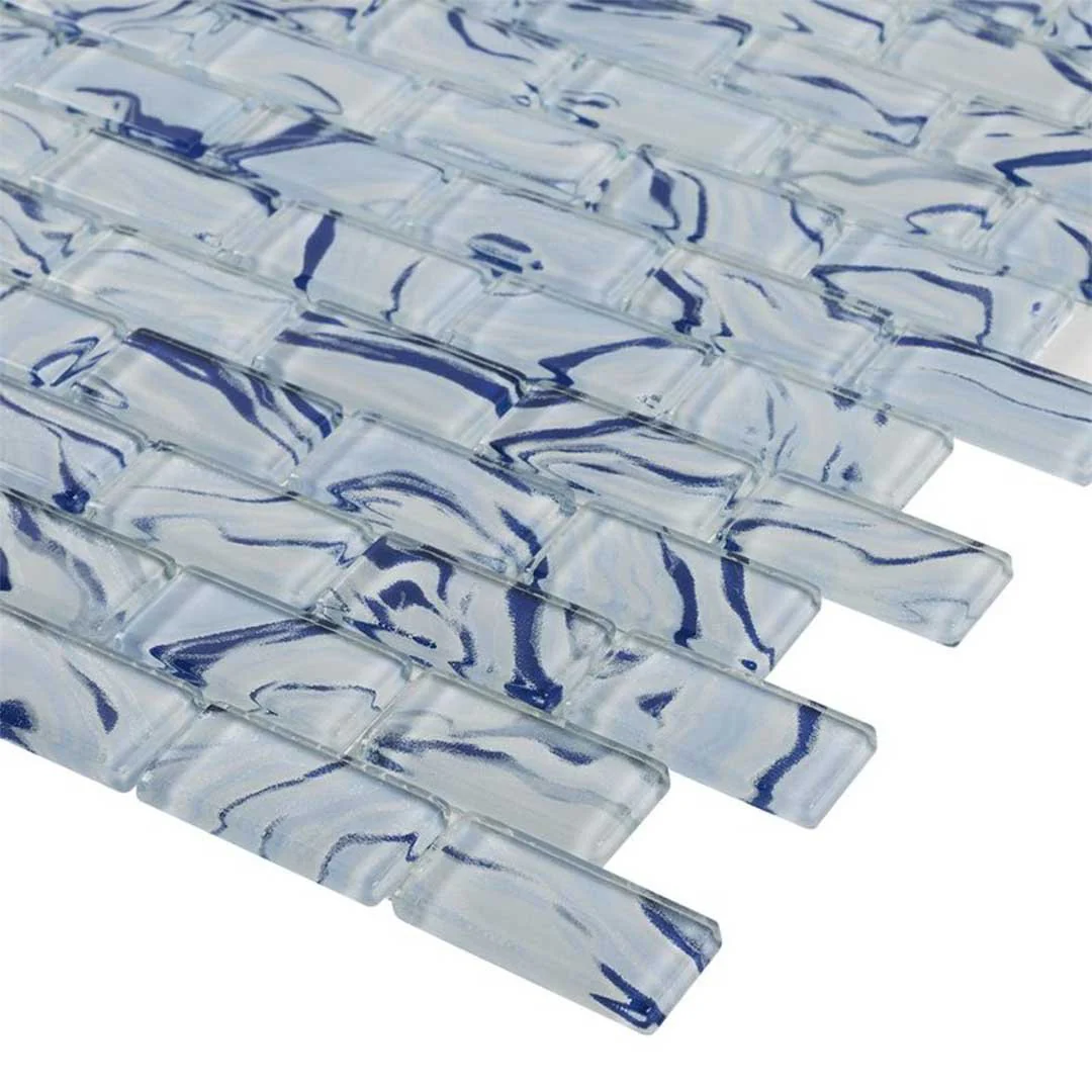 High Tide Sky Blue, 1" x 2" - Glass Tile - Image 3
