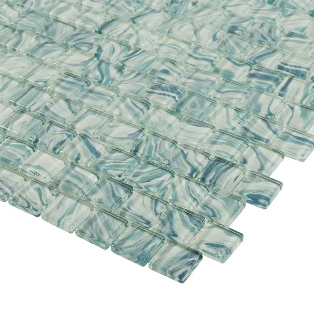High Tide Turquoise, 1" x 1" - Glass Tile - Image 3