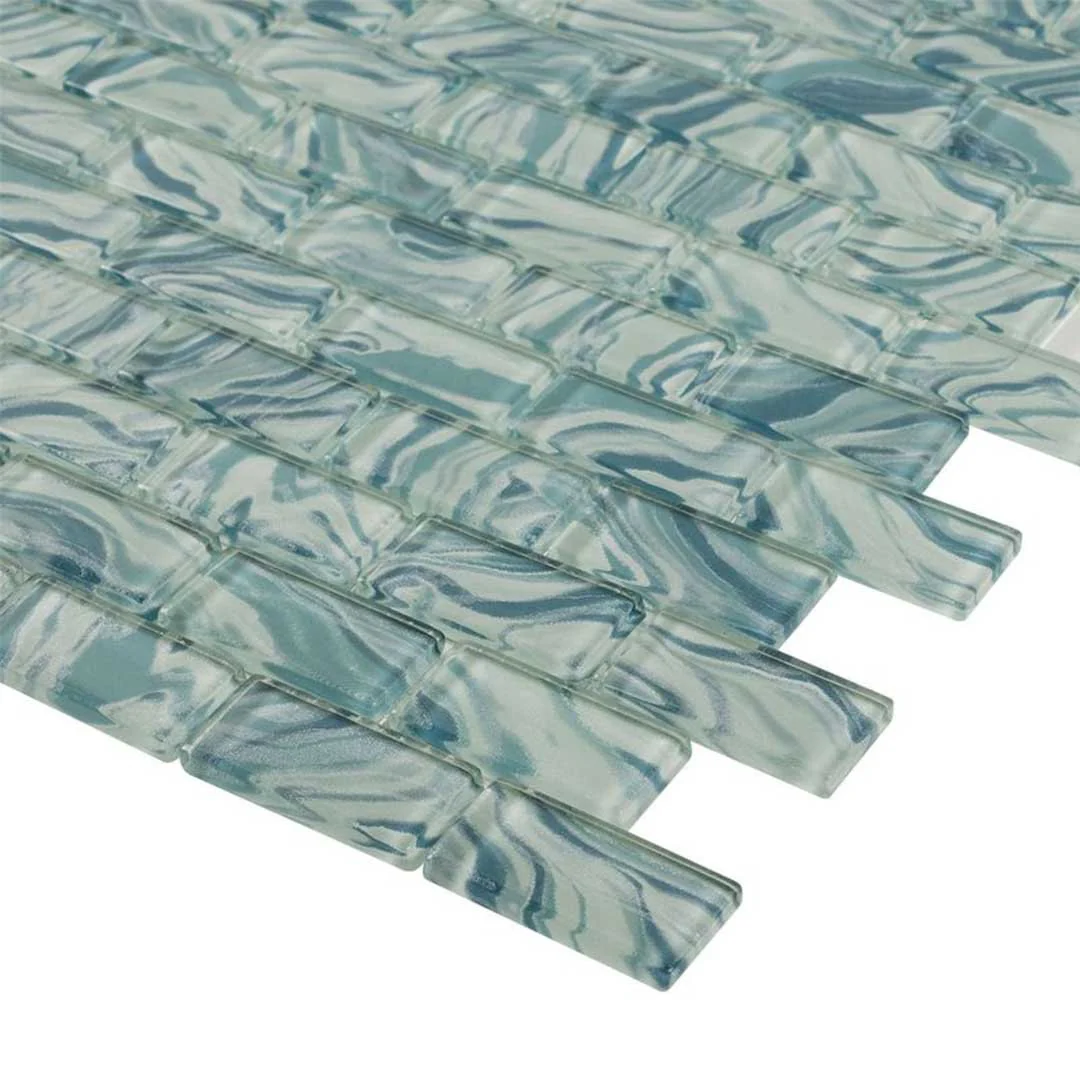 High Tide Turquoise, 1" x 2" - Glass Tile - Image 4