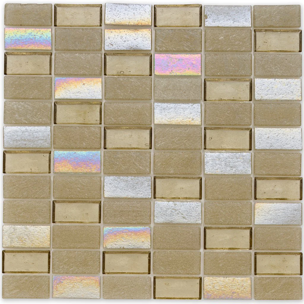 Honeycomb, 1" x 2" Stacked - Glass Tile