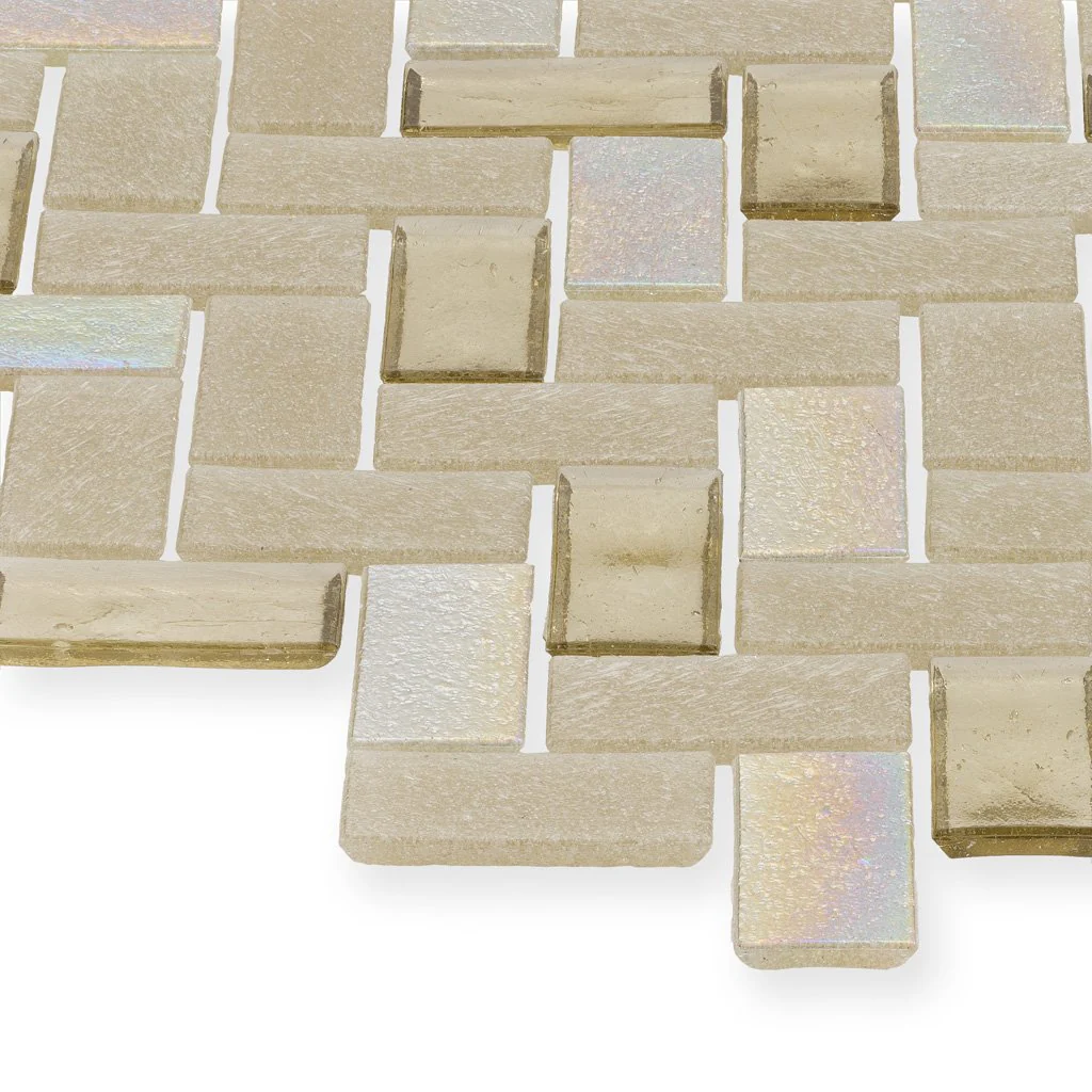 Honeycomb, Herringbone - Glass Tile - Image 2
