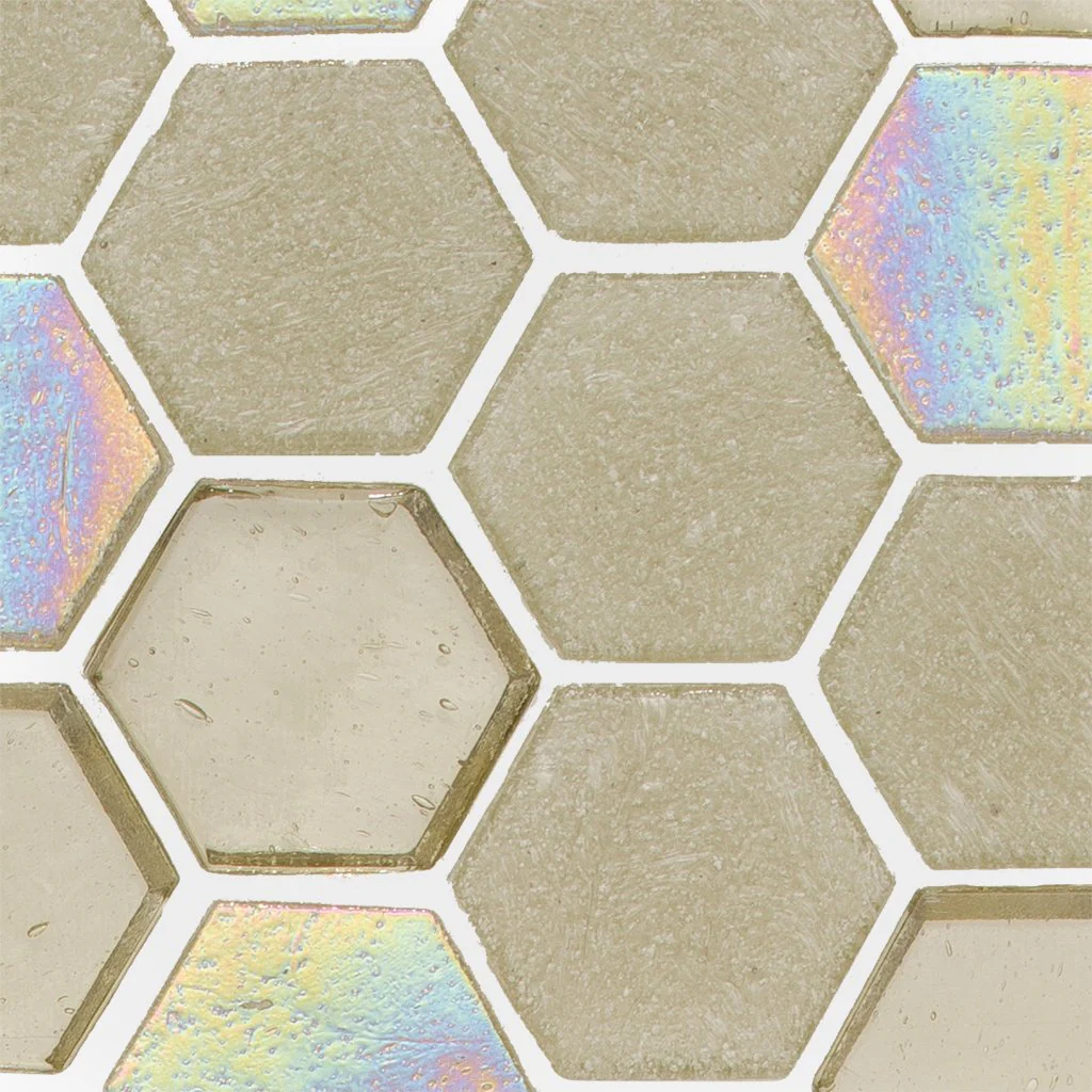 Honeycomb, Hexagon Mosaic - Glass Tile - Image 3