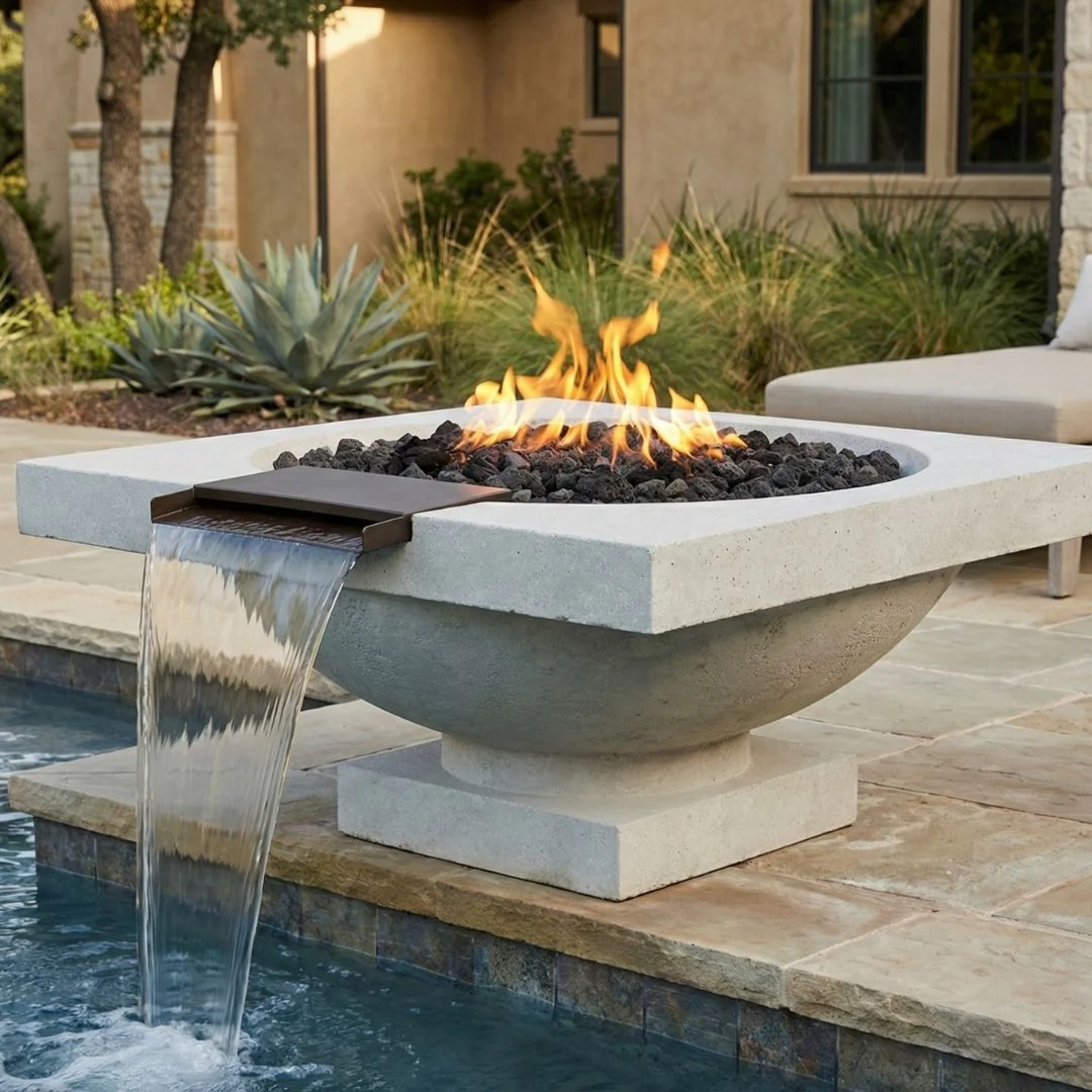 Ibiza Fire/Water Bowl - Gas Fire Feature - Image 2