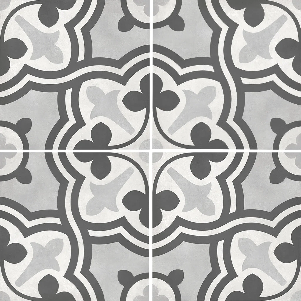 Ice Baroque, 8" x 8" - Porcelain Tile