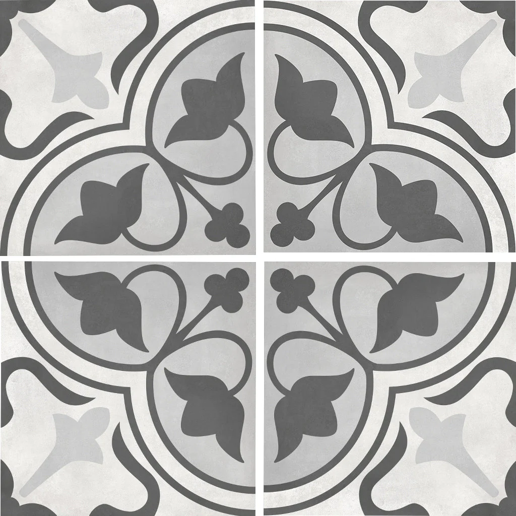 Ice Clover, 8" x 8" - Porcelain Tile