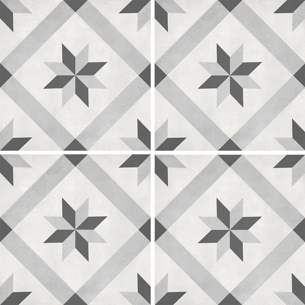 Ice Compass, 8" x 8" - Porcelain Tile