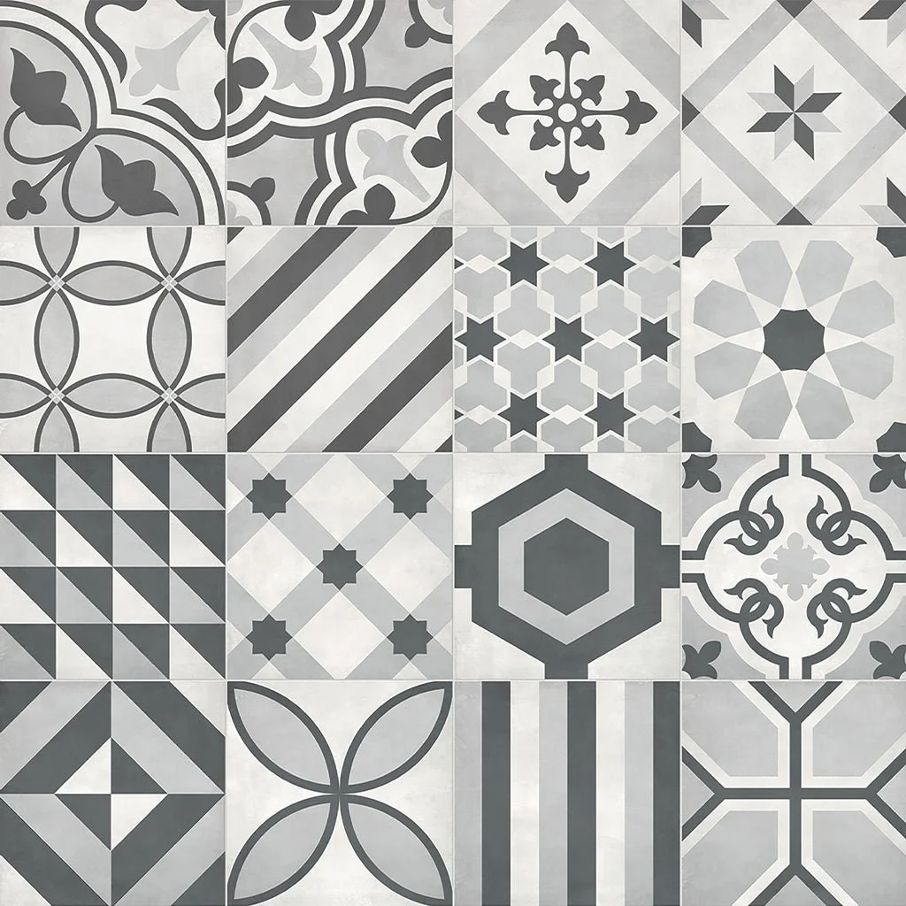 Ice Deco Blend, 8" x 8" - Porcelain Tile - Image 2