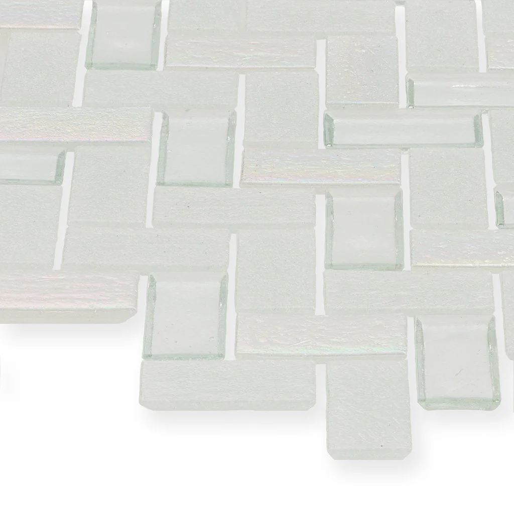 Iceberg, Herringbone - Glass Tile - Image 2