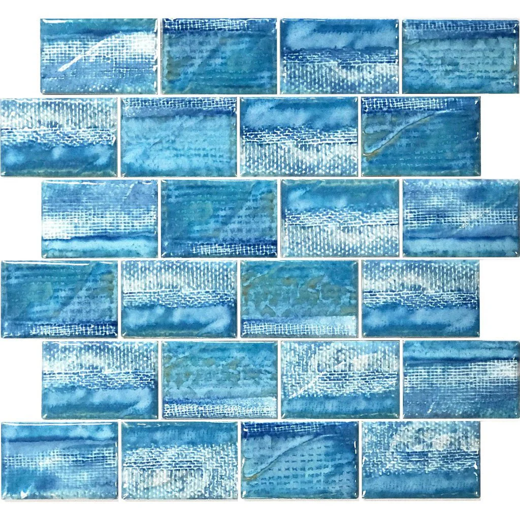 Icy Blue, 2" x 3" - Porcelain Pool Tile