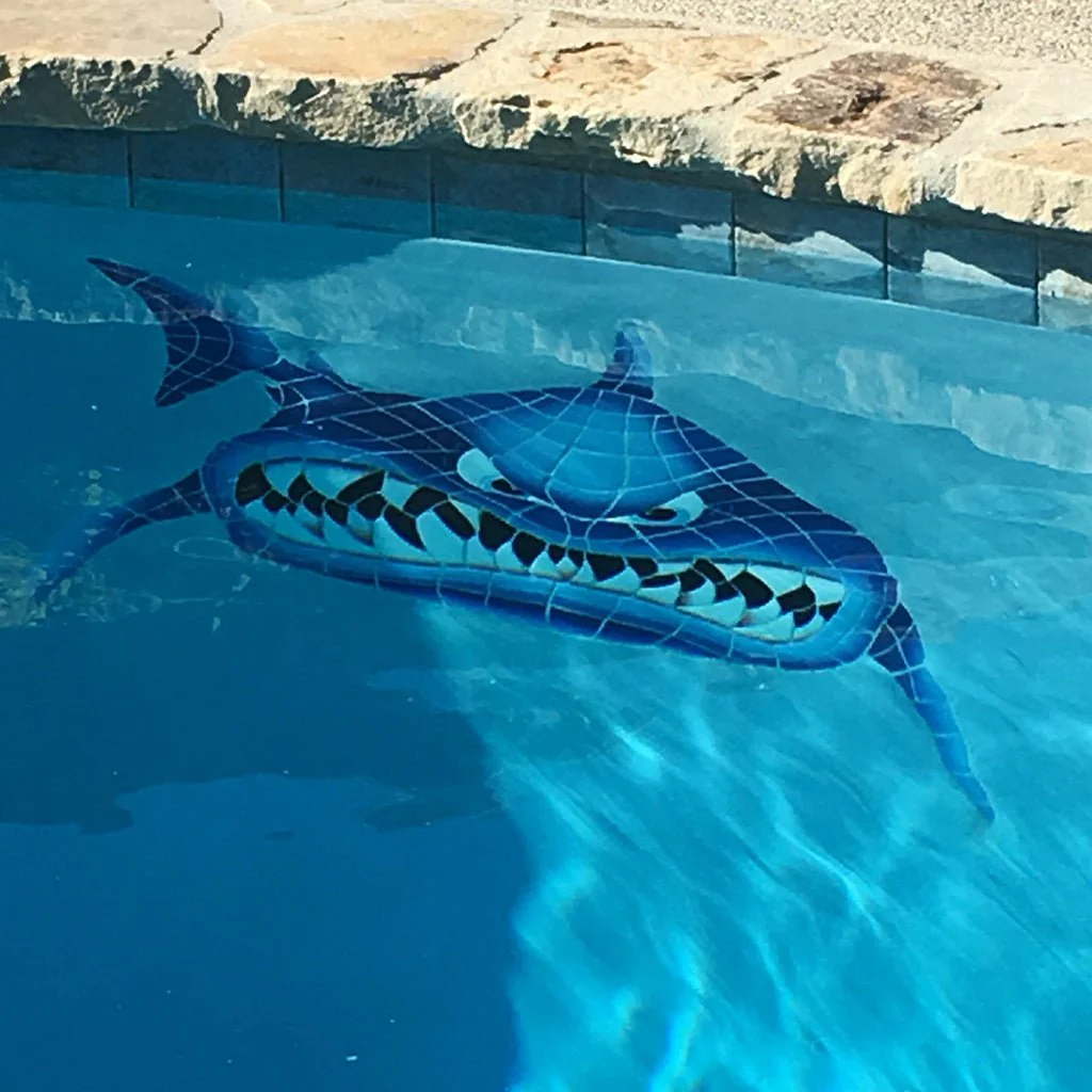 In Your Face Shark - Pool Mosaic - Image 2