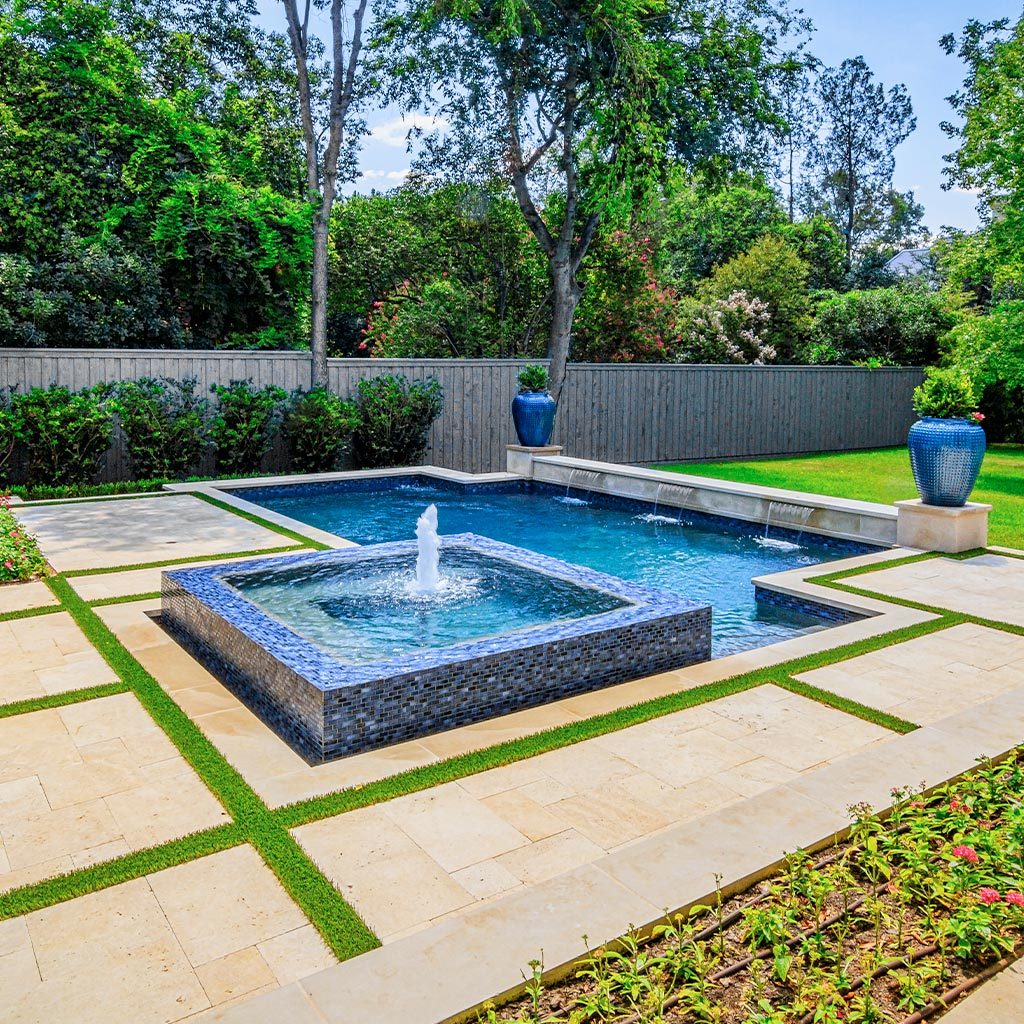 Indigo, 7/8" x 1-7/8" - Porcelain Pool Tile - Image 5