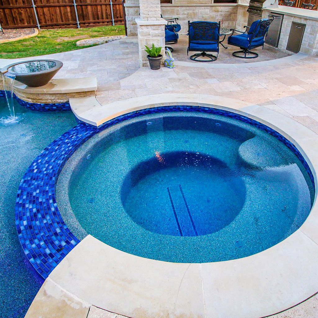 Indigo, 7/8" x 1-7/8" - Porcelain Pool Tile - Image 8