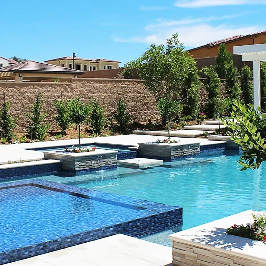 Indigo Matte, 7/8" x 1-7/8" - Porcelain Pool Tile - Image 3