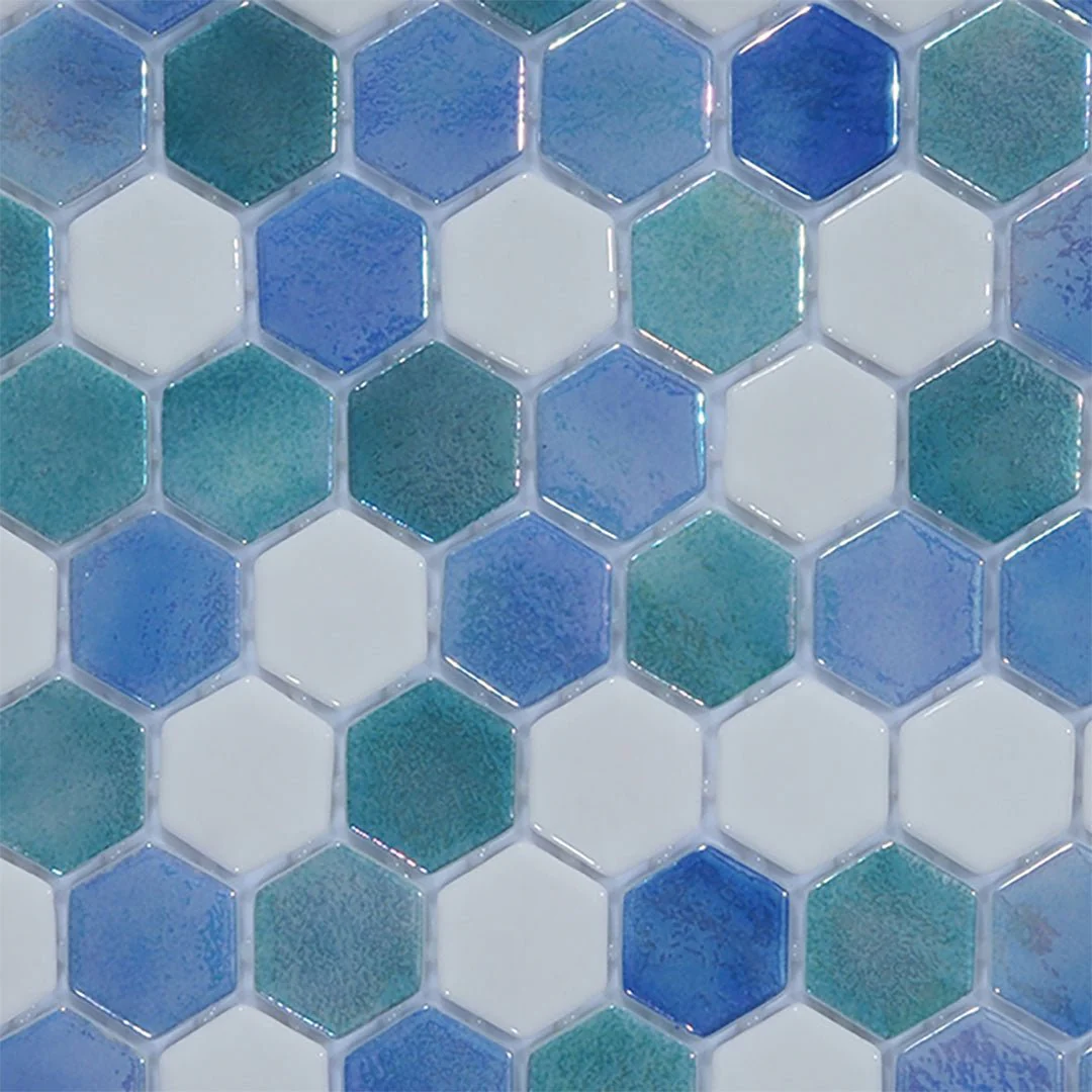 Island, Hexagon Mosaic - Glass Tile - Image 3