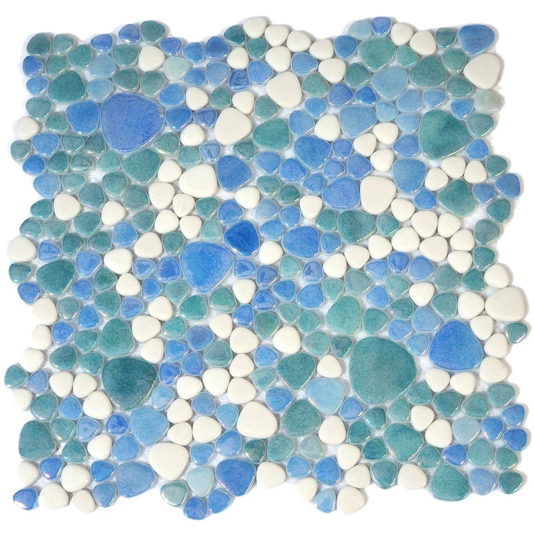Island, Mixed Pebble - Glass Tile