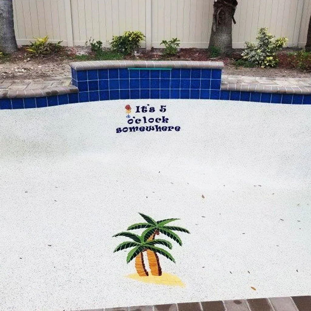 It's 5 O'Clock Somewhere - Pool Mosaic - Image 3