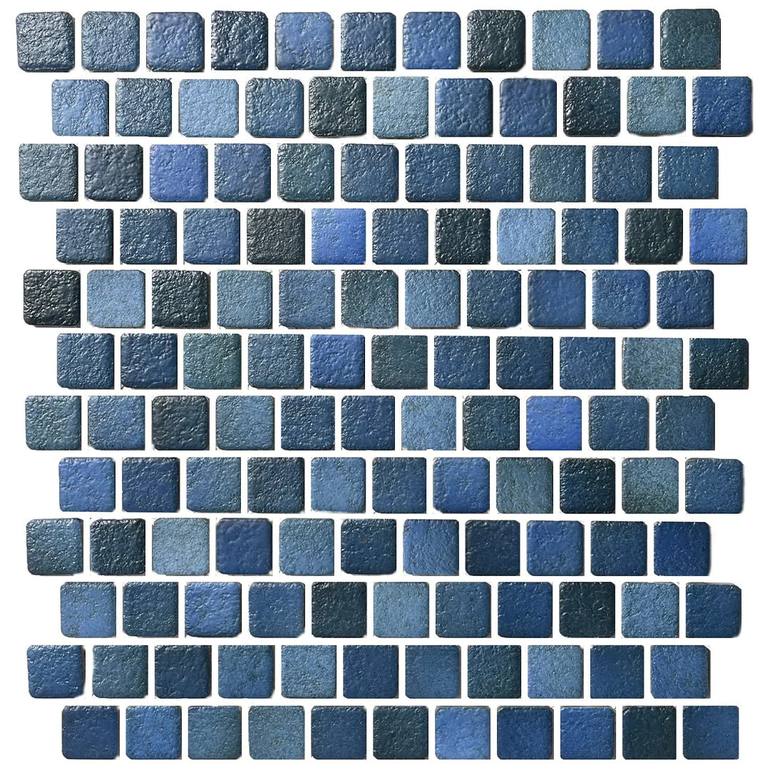 Jade Blue, 1" x 1" - Porcelain Pool Tile