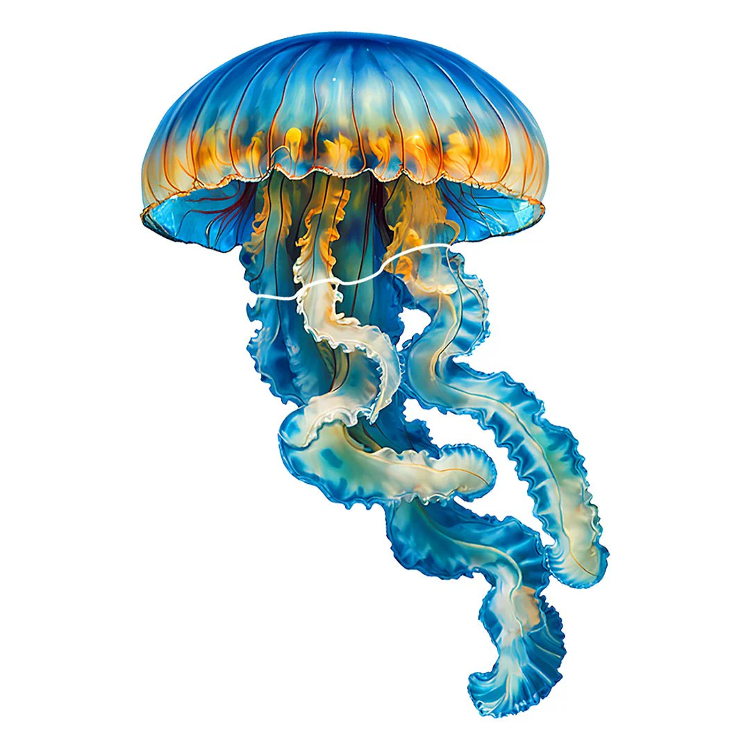 Jellyfish A - Pool Mosaic