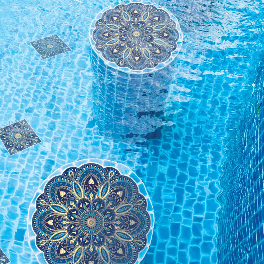 Joyful Soul Mandala - Pool Mosaic - Image 2