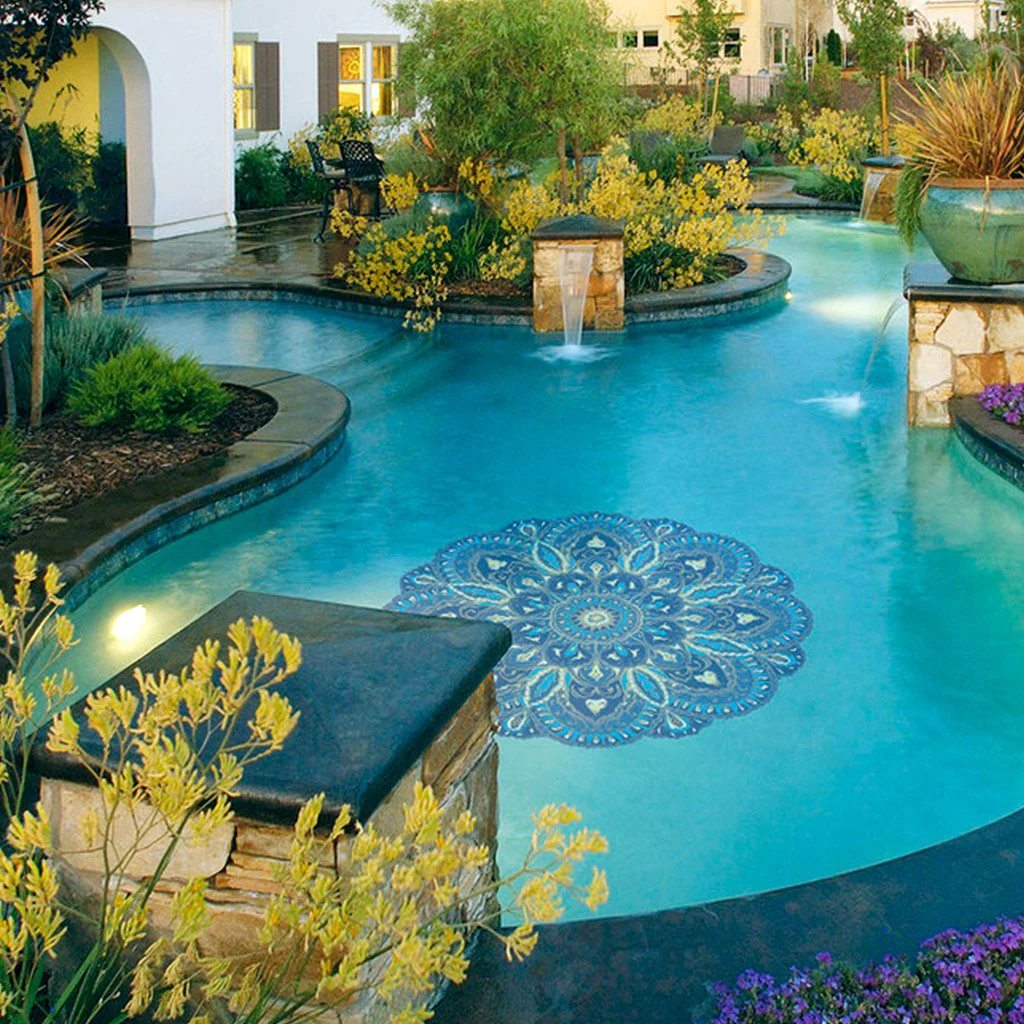 Joyful Soul Mandala - Pool Mosaic - Image 3