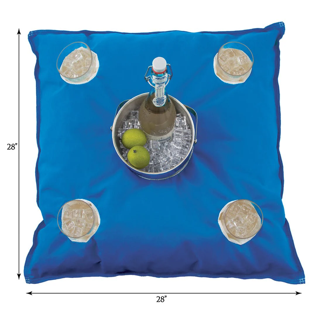 Kai Cocktail Caddy, Pacific Blue - Luxury Pool Accessory - Image 3
