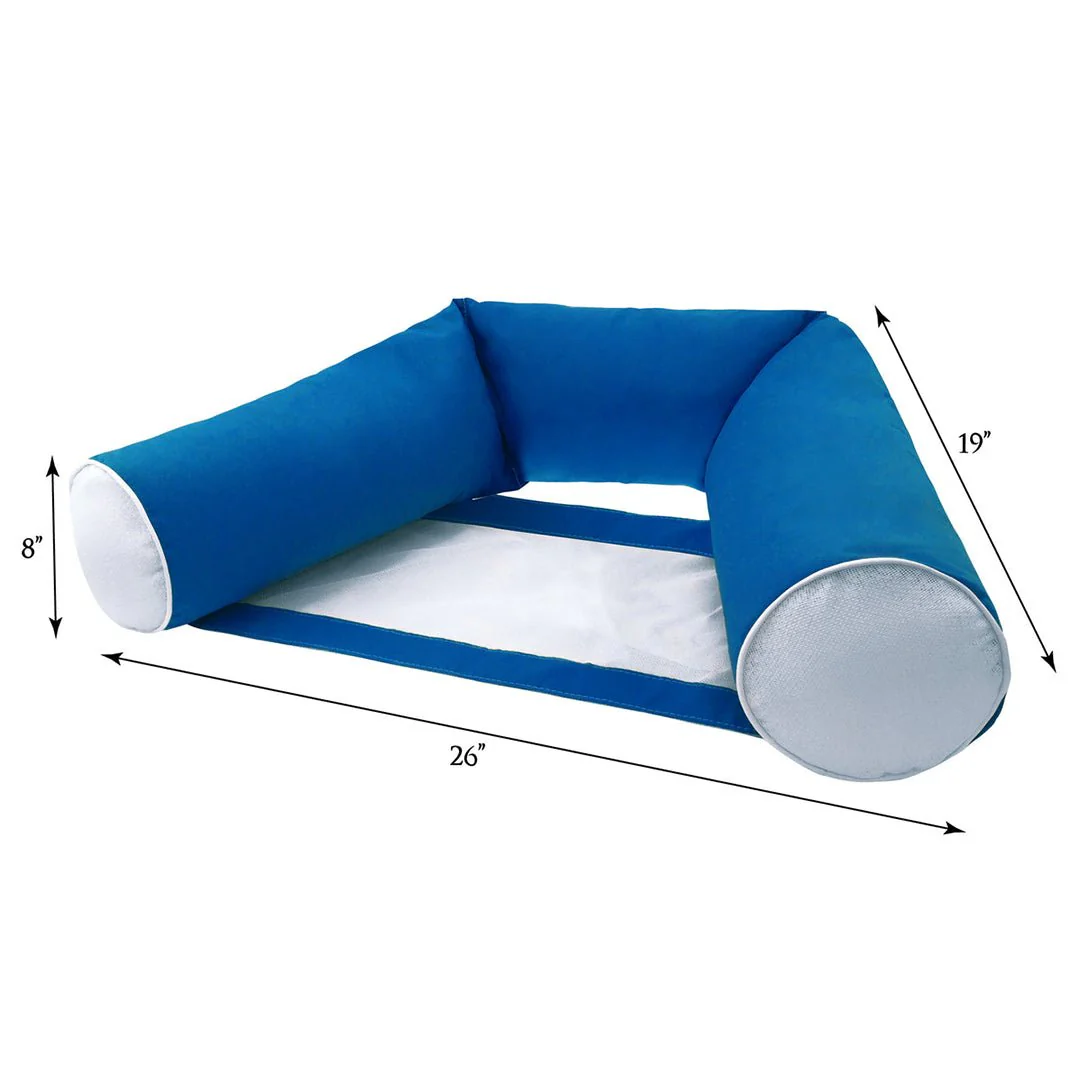 Kai Seat Hammock, Pacific Blue - Luxury Pool Float - Image 3