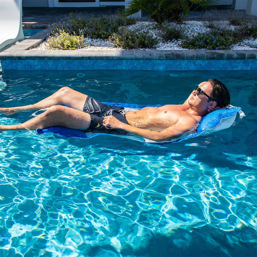 Kai Water Hammock, Pacific Blue - Luxury Pool Float - Image 4