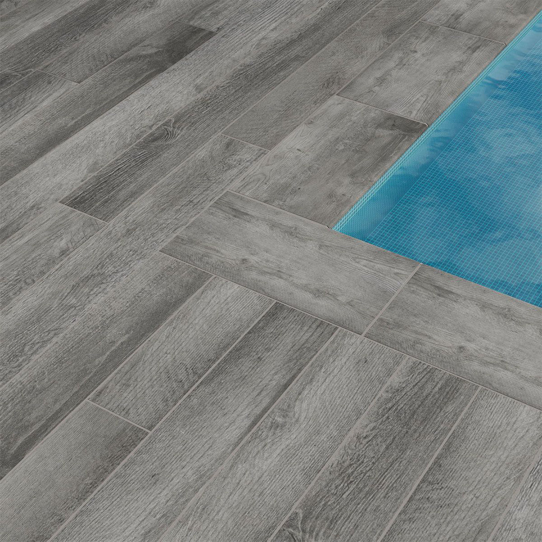Katella Ash, 13" x 24" - 2CM Eased Porcelain Pool Coping - Image 2