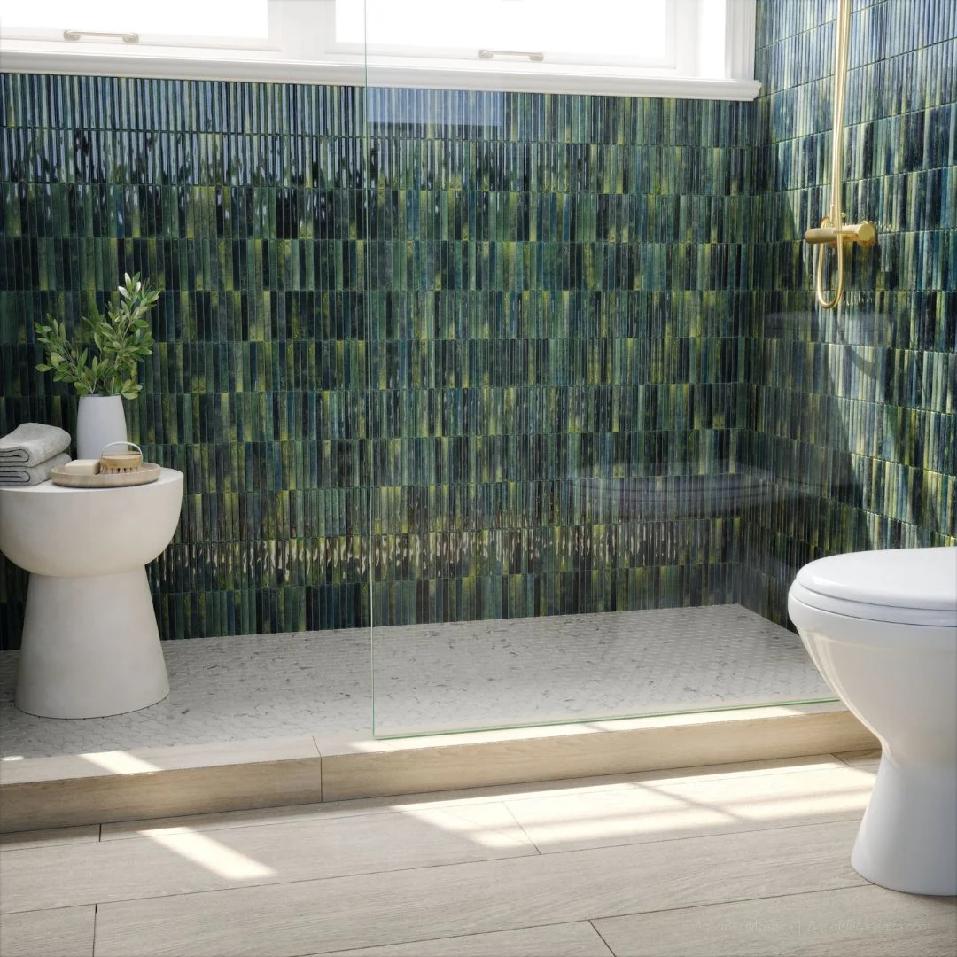 Kit-Kat Grass, 4.5" x 9.1" - Porcelain Tile - Image 7