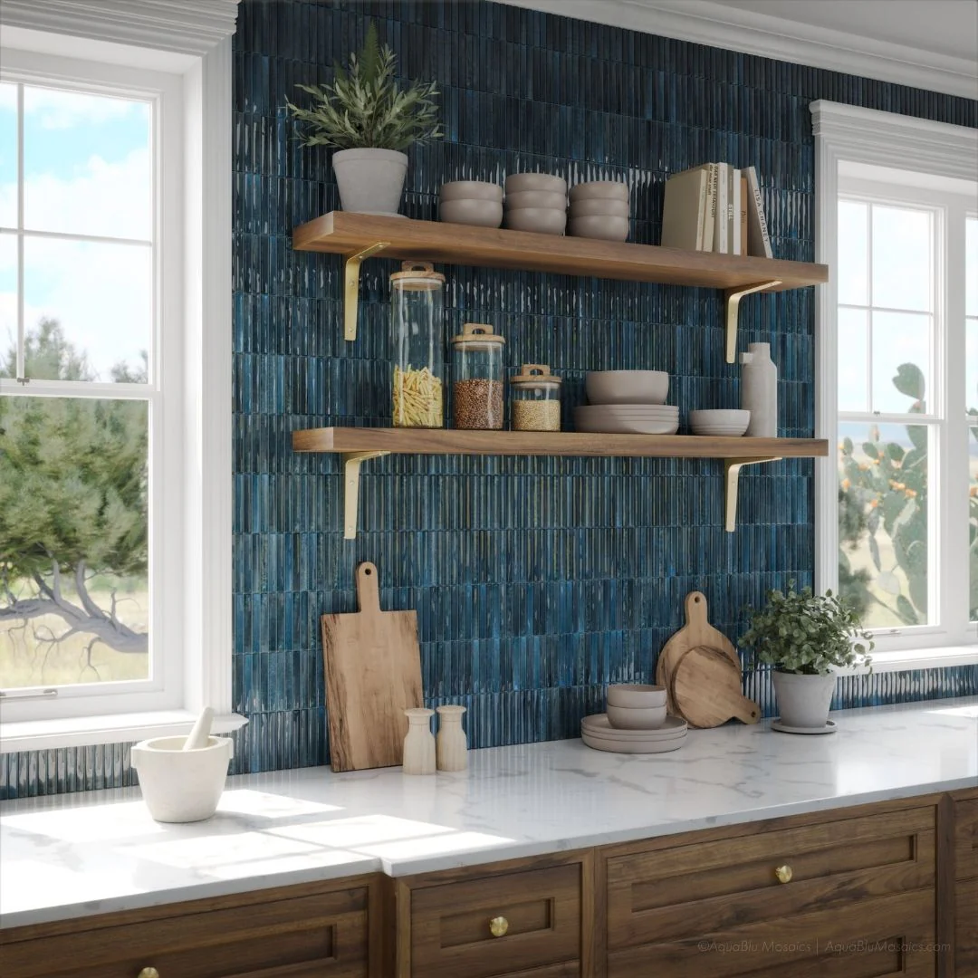 Kit-Kat Ocean, 4.5" x 9.1" - Porcelain Tile - Image 3
