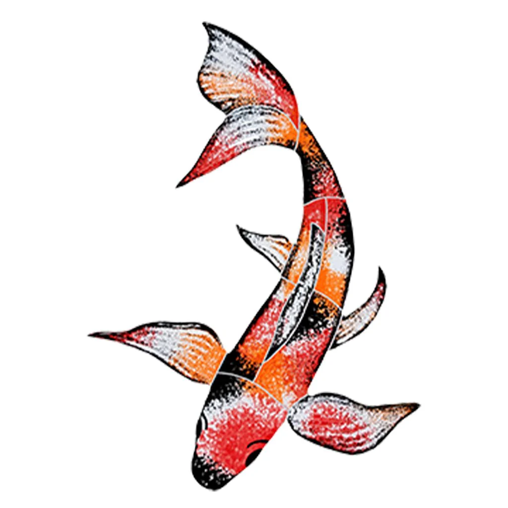 Koi Fish C - Pool Mosaic