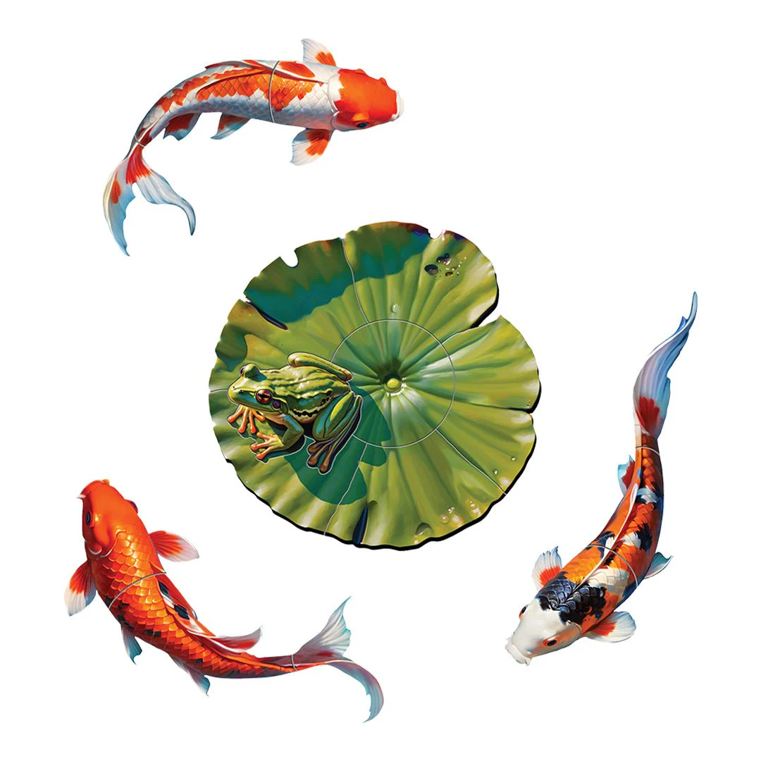 Koi Fish with Frog - Pool Mosaic