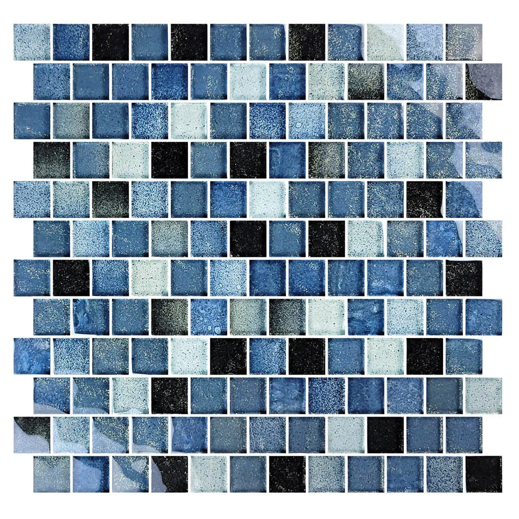 Lagoon, 1" x 1" - Glass Tile