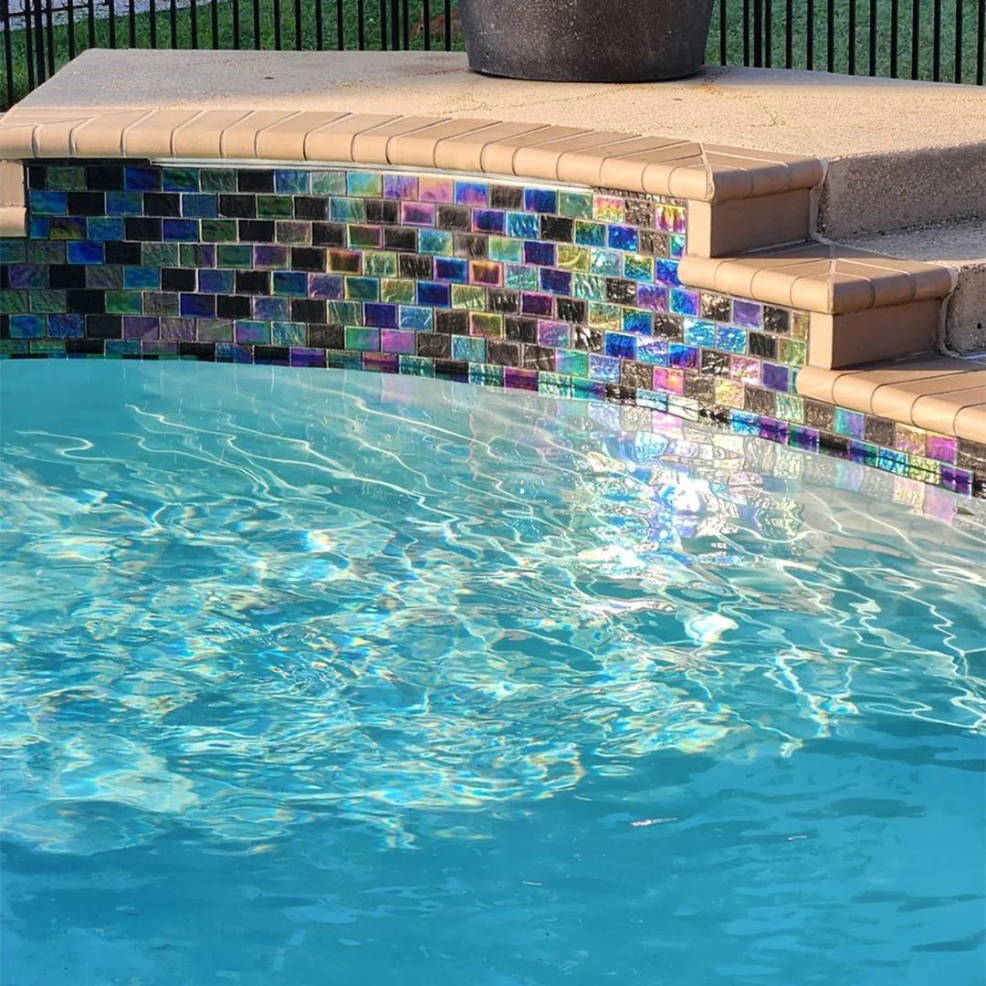 Laguna Black, 2" x 3" - Glass Tile - Image 2