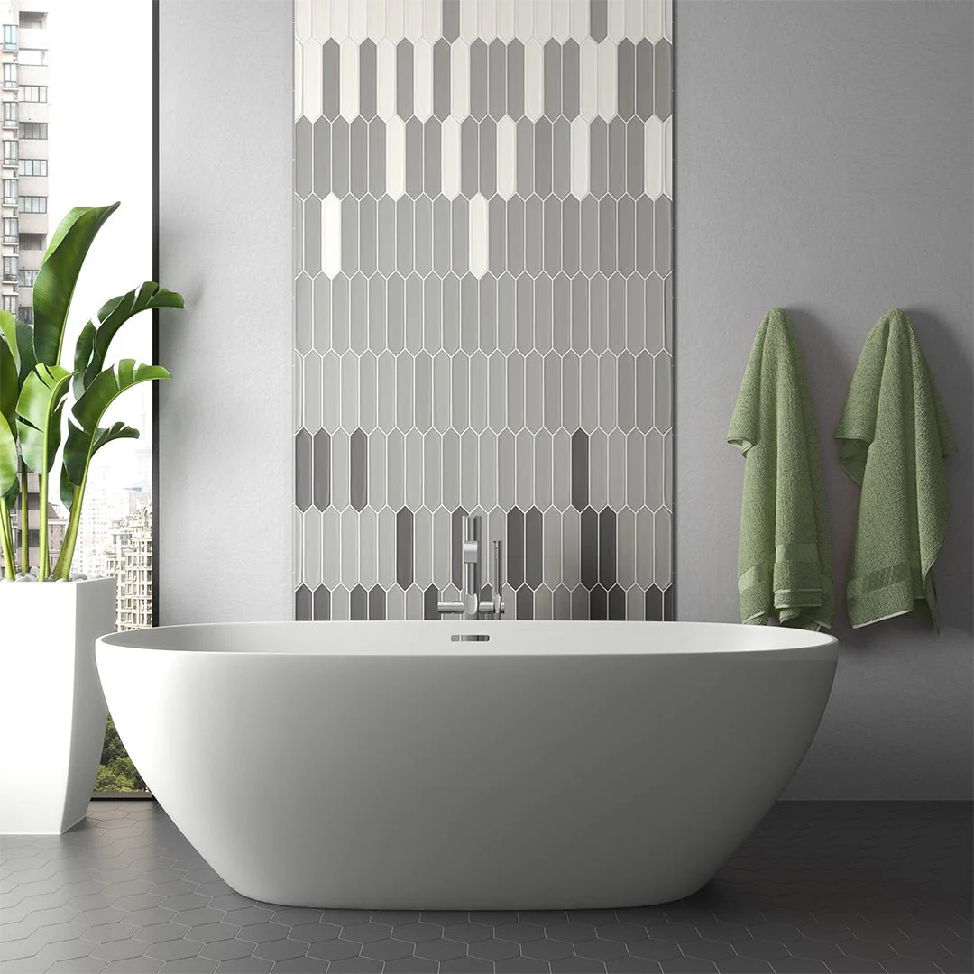 Lanse Gray Picket, 2" x 10" - Ceramic Tile - Image 4