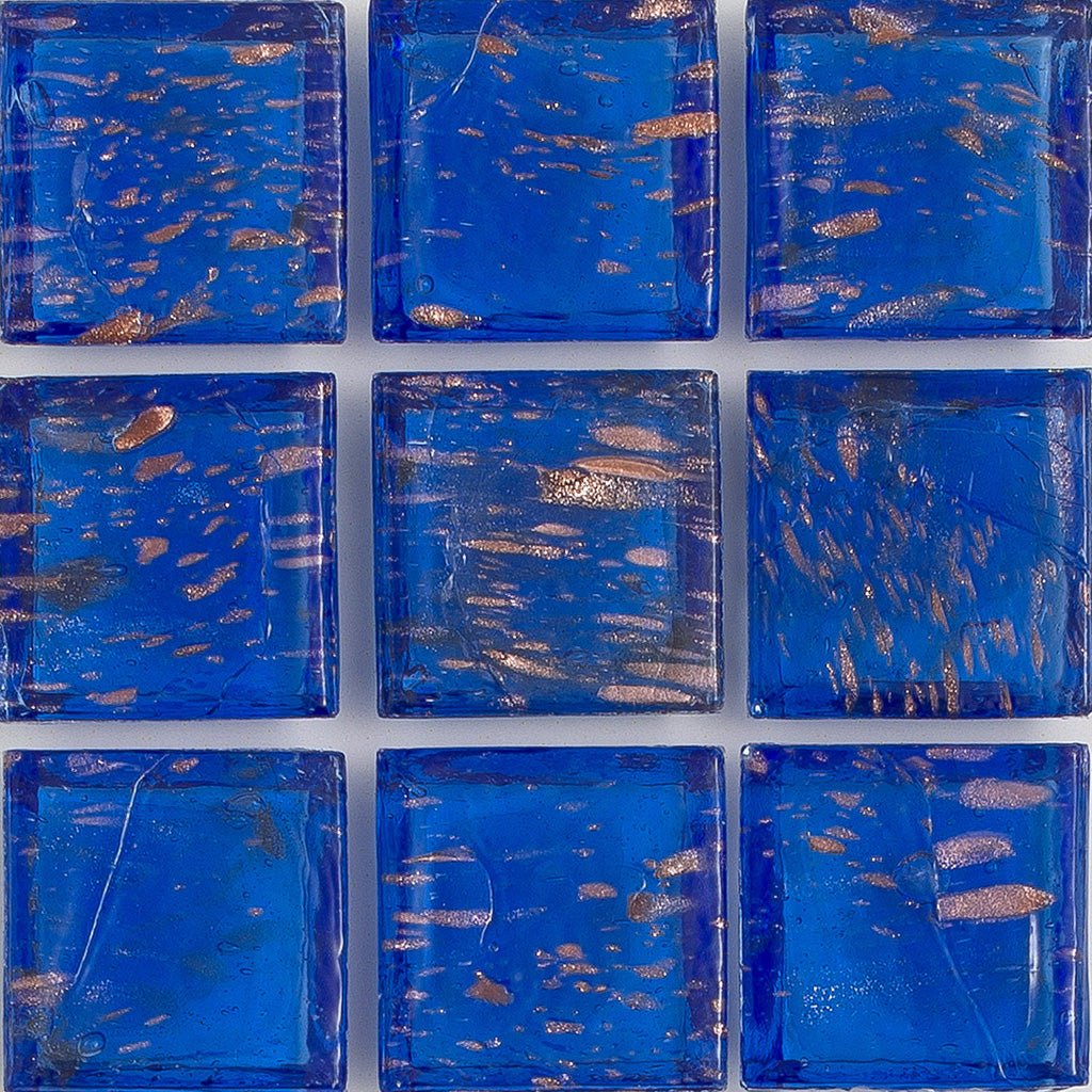 Lapis Aventurina, 1" x 1" - Glass Tile