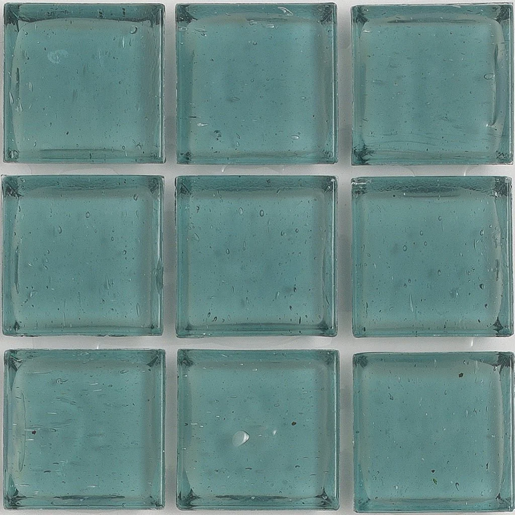 Larimar Clear, 1" x 1" - Glass Tile