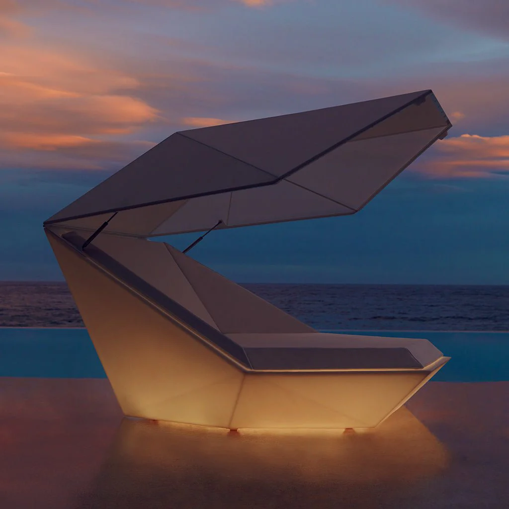 Faz Daybed with Canopy, LED  - Modern Patio Furniture - Image 4