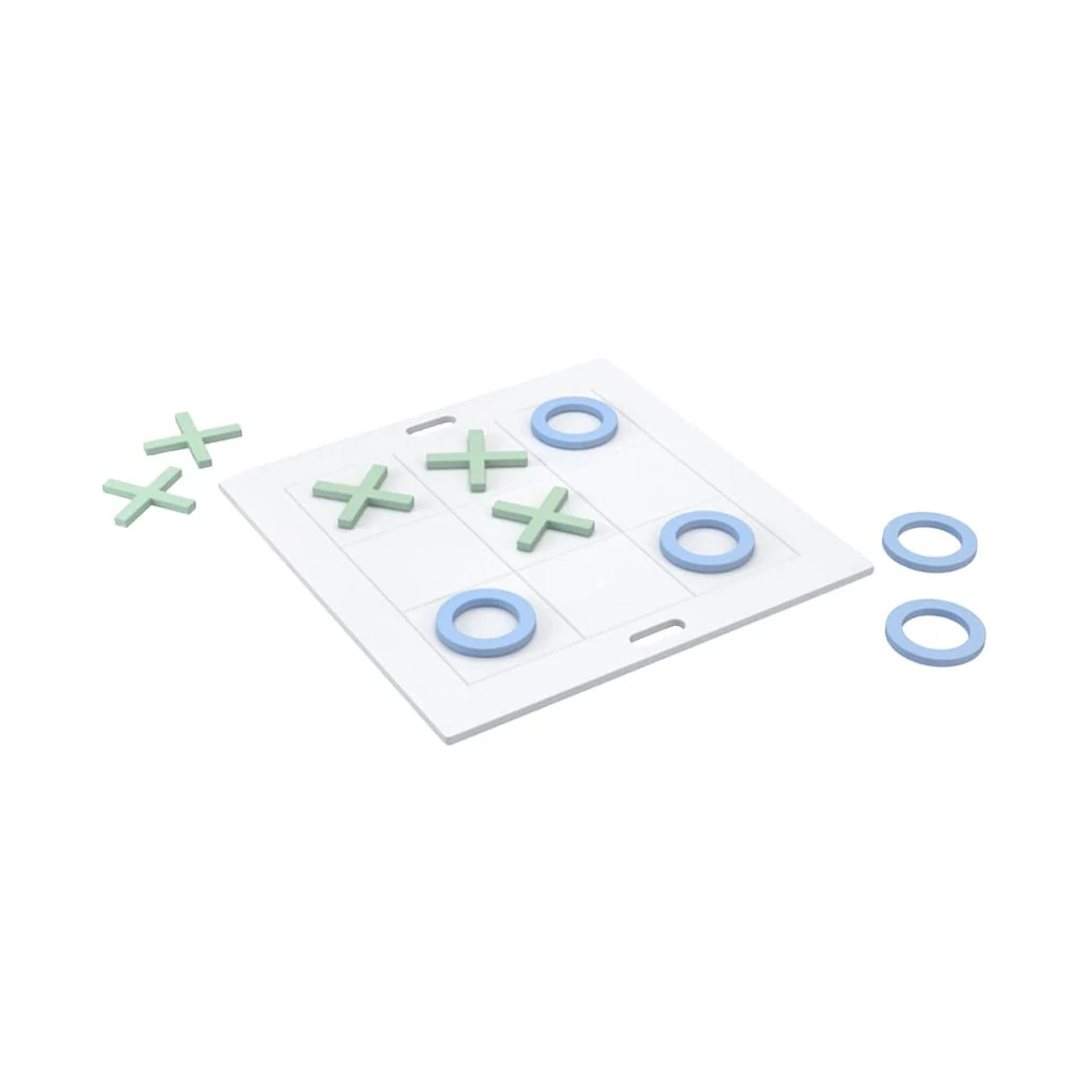Ledge Lounger Checkers & Tic Tac Toe - Outdoor Game - Image 4