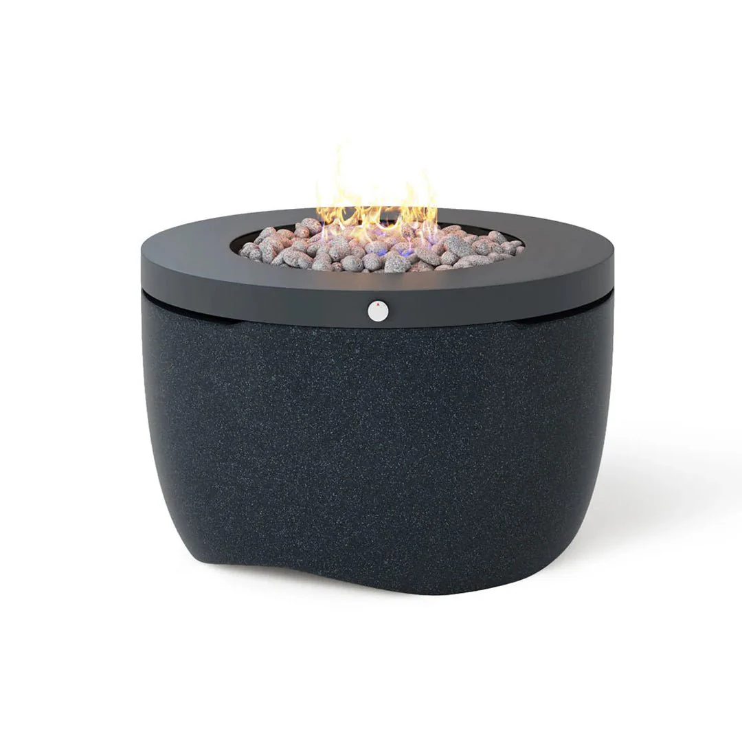Ledge Lounger Halo Fire Pit, Powder Coated Metal - Fire Table - Image 16