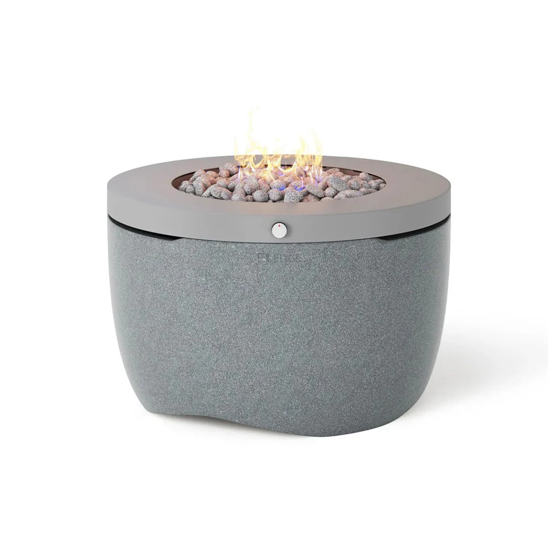 Ledge Lounger Halo Fire Pit, Powder Coated Metal - Fire Table - Image 17
