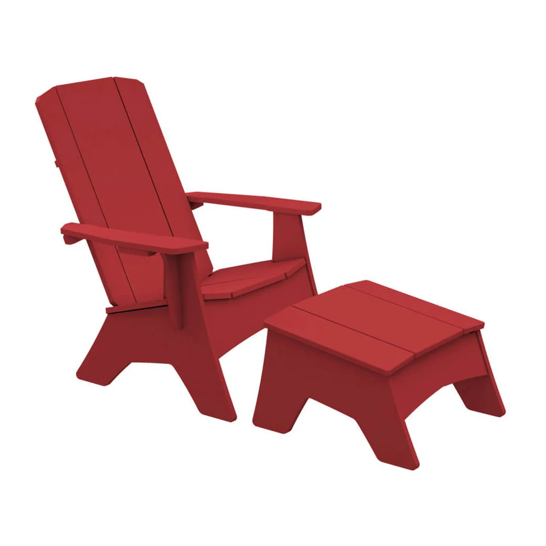 Ledge Lounger Mainstay Adirondack Chair with Ottoman - Luxury Patio Furniture - Image 10