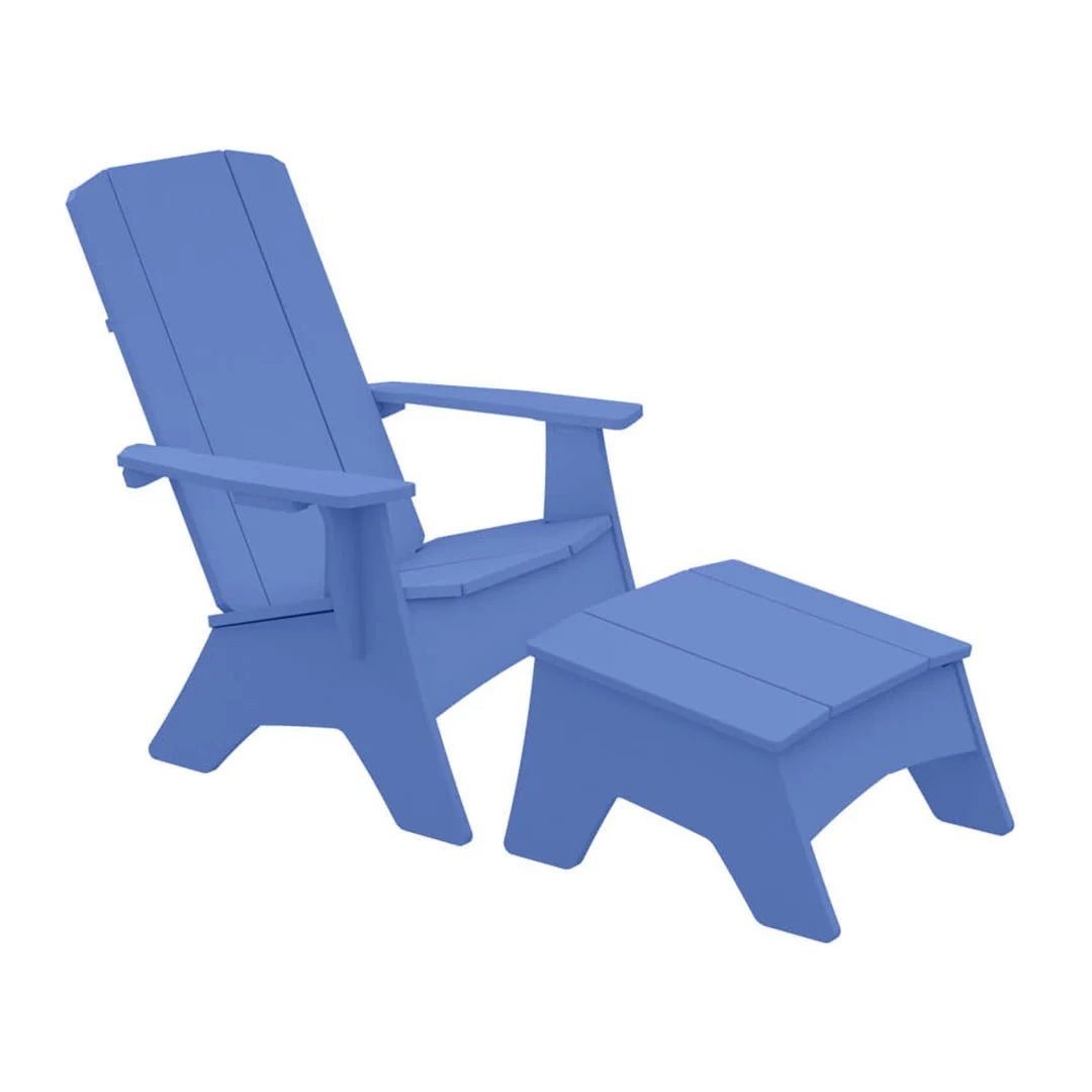 Ledge Lounger Mainstay Adirondack Chair with Ottoman - Luxury Patio Furniture - Image 12