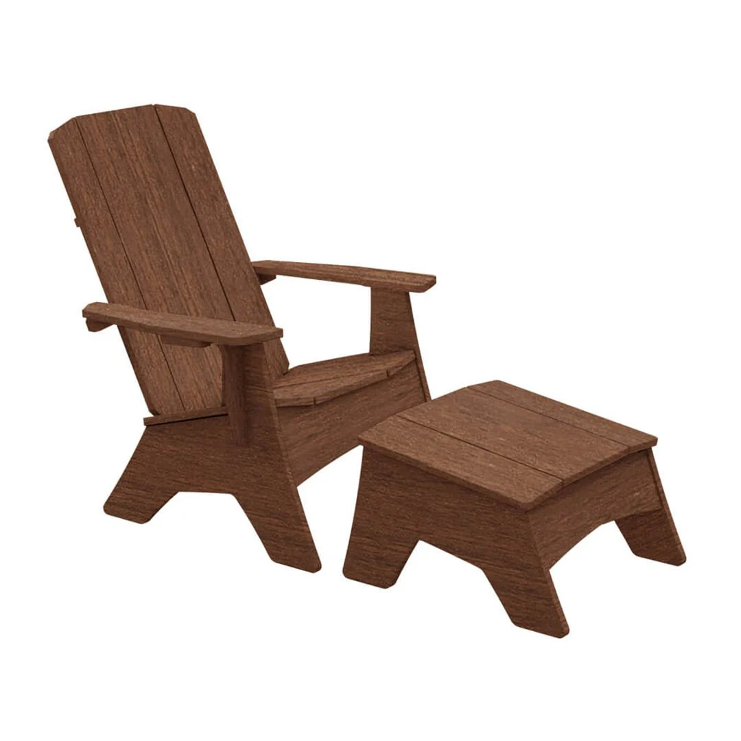 Ledge Lounger Mainstay Adirondack Chair with Ottoman - Luxury Patio Furniture - Image 17