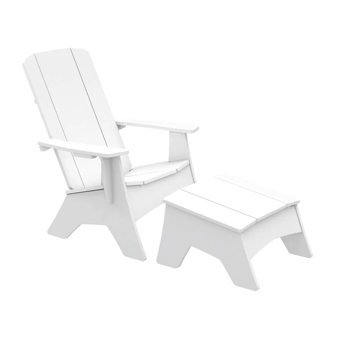 Ledge Lounger Mainstay Adirondack Chair with Ottoman - Luxury Patio Furniture - Image 6