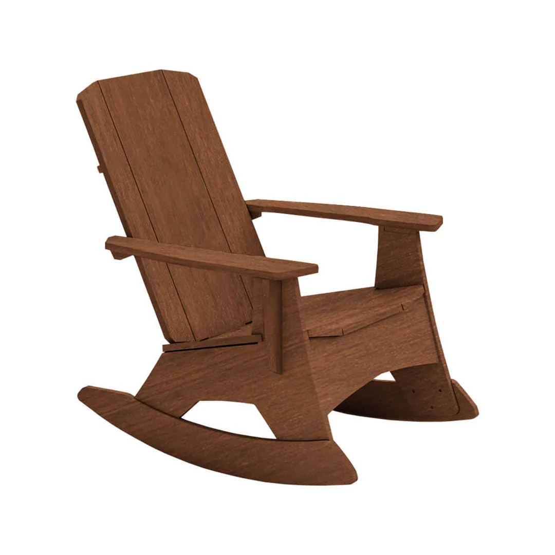 Ledge Lounger Mainstay Adirondack Rocking Chair - Luxury Patio Furniture - Image 17
